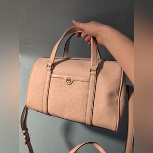 Michael Kors Blush Pink MD Duffle Satchel Handbag
